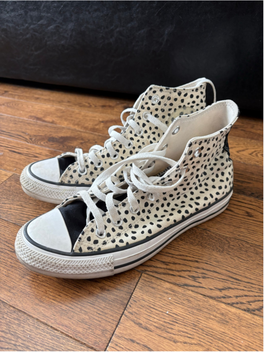 Converse Chuck Taylor All Star Creamy Leopard High Top Shoes size 8